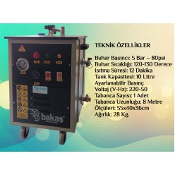Buharlı Oto Yıkama Makinası 10 Lt